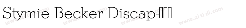 Stymie Becker Discap字体转换